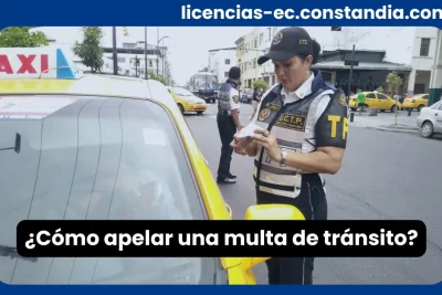 Cómo apelar una multa de tránsito siguiendo el procedimiento legal en Ecuador