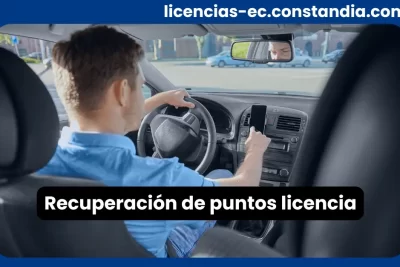 Recuperación de puntos licencia para conductores que han perdido puntos por infracciones