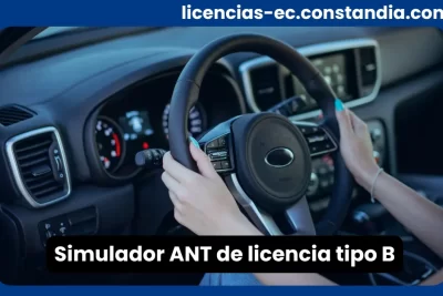 Simulador ANT de licencia tipo B para practicar el examen teórico de conducción