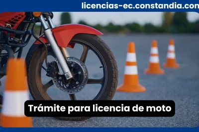 Trámite para licencia de moto y requisitos para obtener la licencia de motociclista